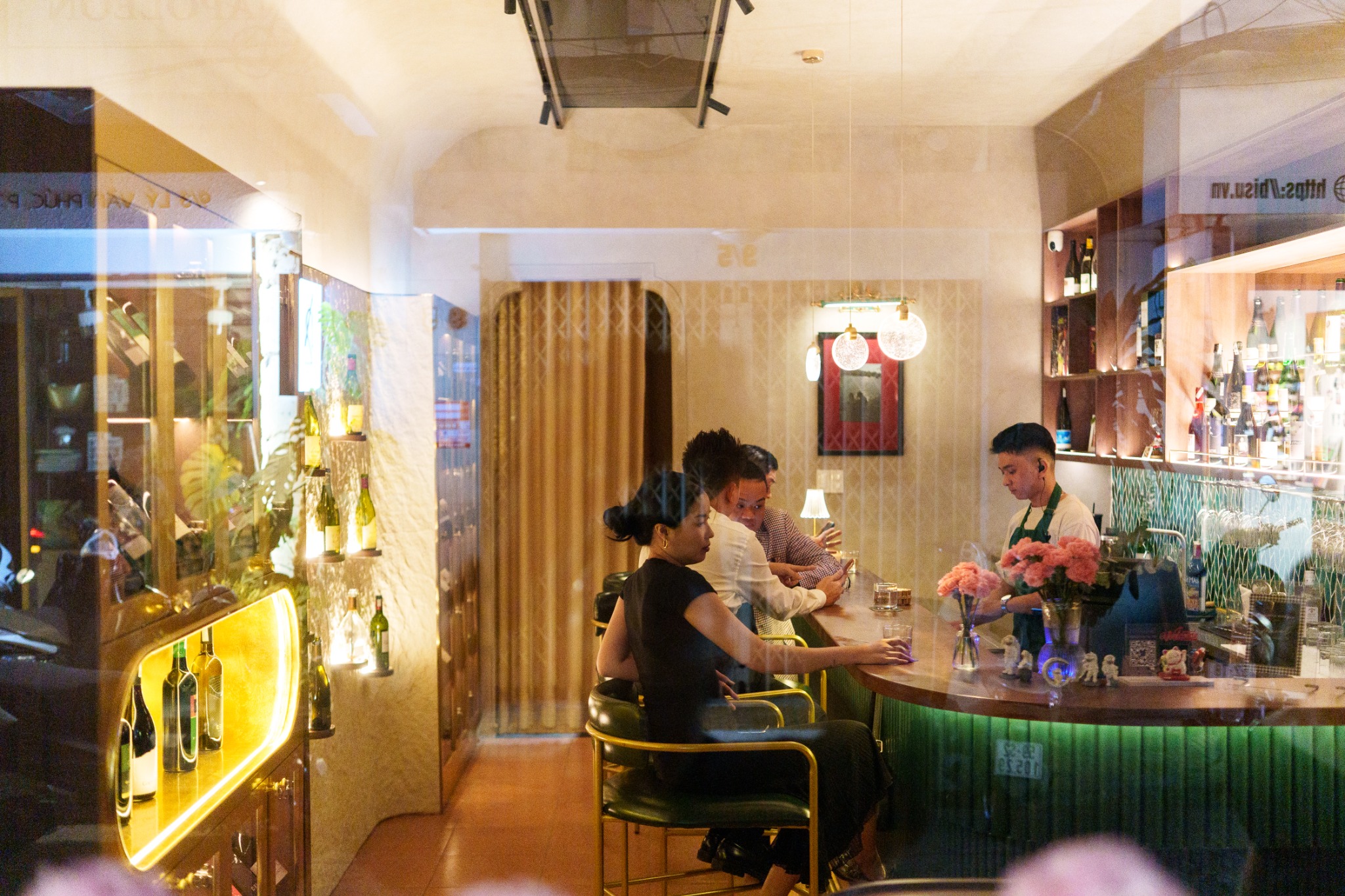 Không gian quầy bar Celestia Wine Bar